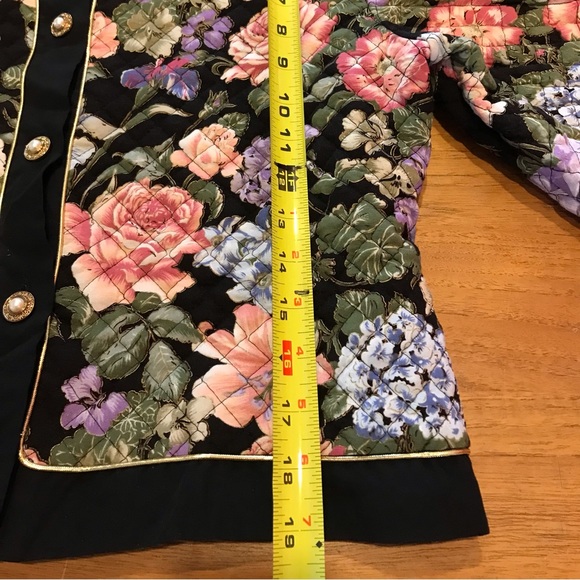 Vintage floral cropped jacket by Principles Size 12 - Picture 8 of 12